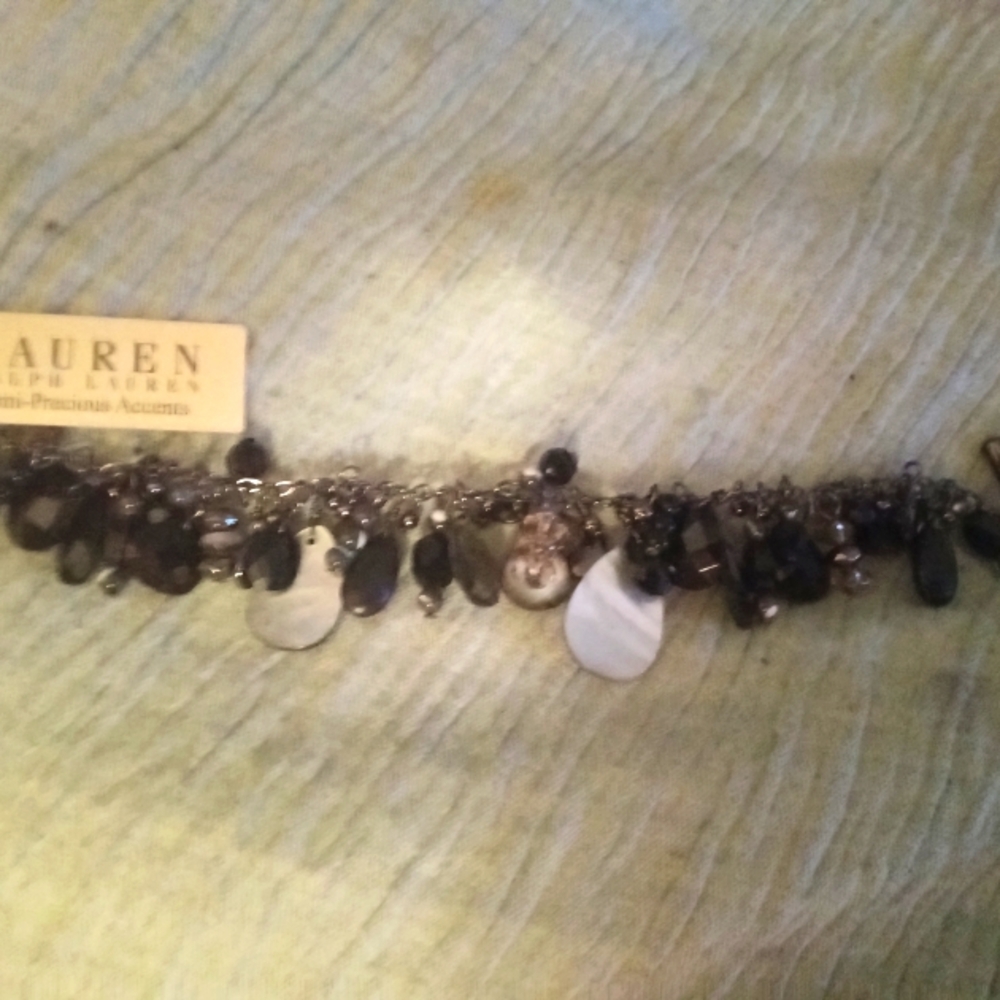Lauren Ralph Lauren Purple and Silver bracelet with Delicate Charms